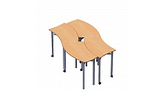 Комбинация столов для групповых занятий 2001х1059х580/820 мм