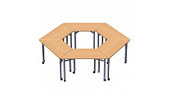 Комбинация столов для групповых занятий 2371х2080х580/820 мм