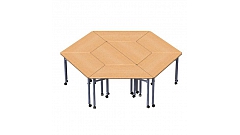 Комбинация столов для групповых занятий 2371х2080х580/820 мм